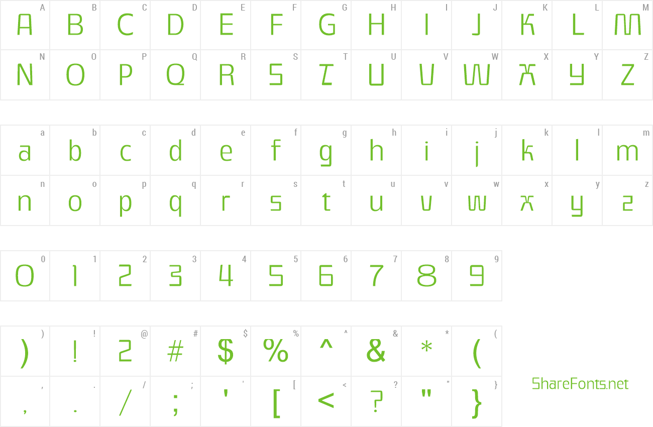 Font SG Takimon preview